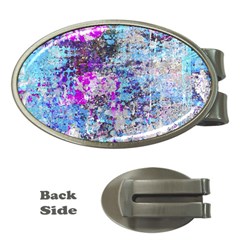 Graffiti Splatter Money Clip (oval) by ArtistRoseanneJones