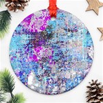 Graffiti Splatter Round Ornament (Two Sides) Front