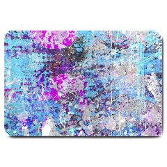 Graffiti Splatter Large Door Mat by ArtistRoseanneJones