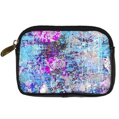 Graffiti Splatter Digital Camera Leather Case by ArtistRoseanneJones