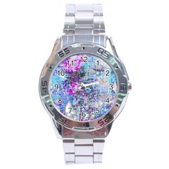 Graffiti Splatter Stainless Steel Watch