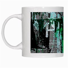 Green Urban Graffiti White Coffee Mug