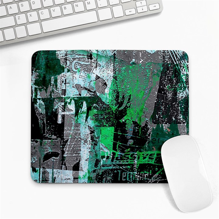 Green Urban Graffiti Large Mouse Pad (Rectangle)