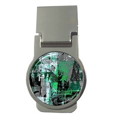 Green Urban Graffiti Money Clip (round)