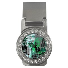 Green Urban Graffiti Money Clip (cz)