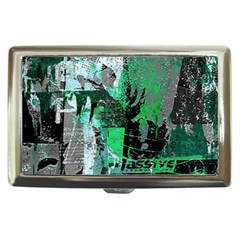 Green Urban Graffiti Cigarette Money Case