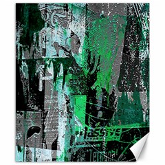 Green Urban Graffiti Canvas 8  X 10  (unframed) by ArtistRoseanneJones