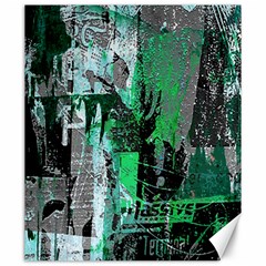 Green Urban Graffiti Canvas 20  X 24  (unframed)