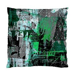 Green Urban Graffiti Cushion Case (two Sided) 