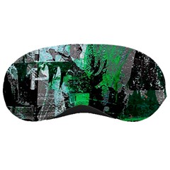 Green Urban Graffiti Sleeping Mask by ArtistRoseanneJones