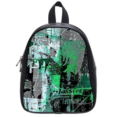 Green Urban Graffiti School Bag (small)