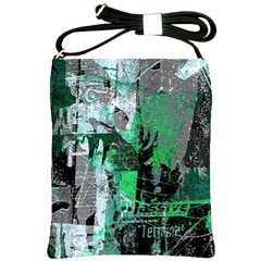 Green Urban Graffiti Shoulder Sling Bag