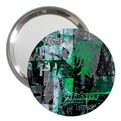 Green Urban Graffiti 3  Handbag Mirror