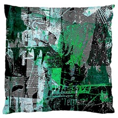 Green Urban Graffiti Standard Flano Cushion Case (one Side)