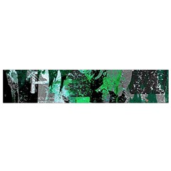 Green Urban Graffiti Flano Scarf (small) by ArtistRoseanneJones