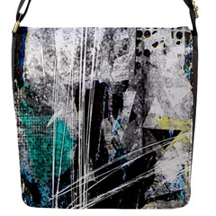 Urban Funk Flap Closure Messenger Bag (small) by ArtistRoseanneJones