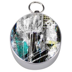 Urban Funk Silver Compass by ArtistRoseanneJones