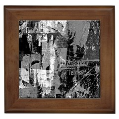 Urban Graffiti Framed Ceramic Tile by ArtistRoseanneJones