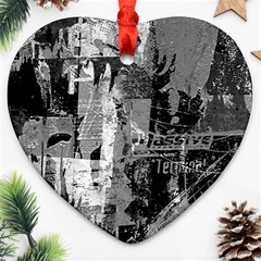 Urban Graffiti Heart Ornament