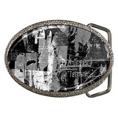 Urban Graffiti Belt Buckle (oval)