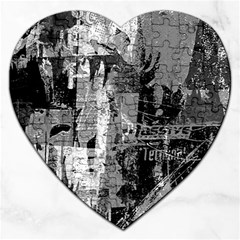 Urban Graffiti Jigsaw Puzzle (heart) by ArtistRoseanneJones