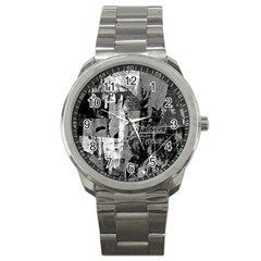 Urban Graffiti Sport Metal Watch