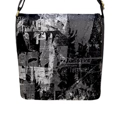 Urban Graffiti Flap Closure Messenger Bag (l)