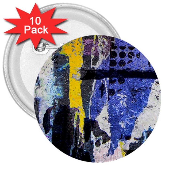 Urban Grunge 3  Button (10 pack)