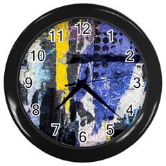 Urban Grunge Wall Clock (black)