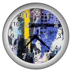 Urban Grunge Wall Clock (silver)