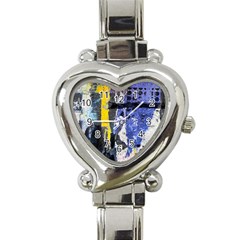 Urban Grunge Heart Italian Charm Watch 