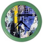 Urban Grunge Wall Clock (Color) Front