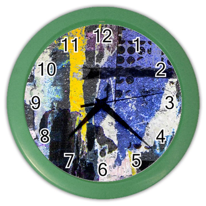 Urban Grunge Wall Clock (Color)