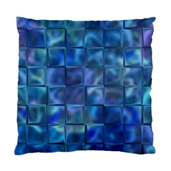 Blue Squares Tiles Cushion Case (Two Sided) 