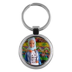 I Am Beautiful - Fulla Key Chain (round) by tiffanygholar