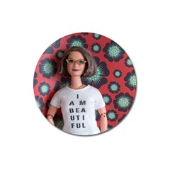 I Am Beautiful - Millicent Magnet 3  (round) by tiffanygholar