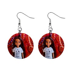 I Am Beautiful - Janet Mini Button Earrings by tiffanygholar