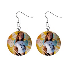 I Am Beautiful - Midge Mini Button Earrings by tiffanygholar