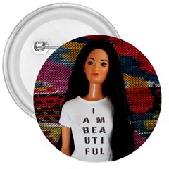 I Am Beautiful - Miko 2 3  Button by tiffanygholar