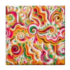 Sunshine Swirls Ceramic Tile by KirstenStar