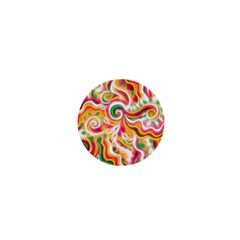 Sunshine Swirls 1  Mini Button by KirstenStar