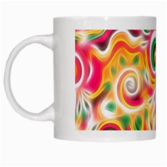 Sunshine Swirls White Coffee Mug by KirstenStar