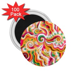 Sunshine Swirls 2 25  Button Magnet (100 Pack) by KirstenStar