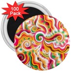 Sunshine Swirls 3  Button Magnet (100 pack) Front