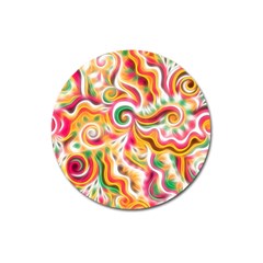 Sunshine Swirls Magnet 3  (round) by KirstenStar