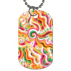 Sunshine Swirls Dog Tag (two-sided)  by KirstenStar