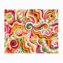 Sunshine Swirls Glasses Cloth (small, Two Sided) by KirstenStar