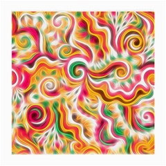 Sunshine Swirls Glasses Cloth (medium, Two Sided) by KirstenStar