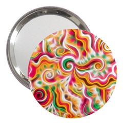 Sunshine Swirls 3  Handbag Mirror by KirstenStar