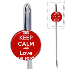 Keep Calm And Love Music 5739 Bookmark